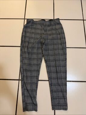 Classic Plaid Men’s Dress Pants - Black & Gray